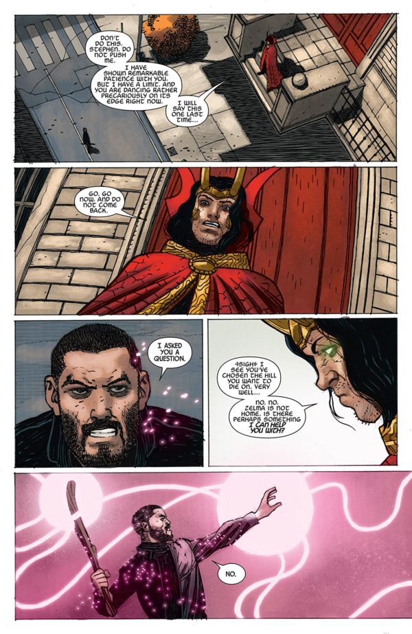 Doctor Strange #384 art by Gabriel Hernandez Walta and Jordie Bellaire
