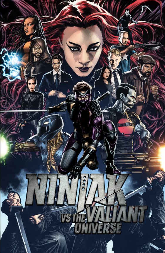 Ninja-K vs. the Valiant Universe #1 cover by Joe Bennett and David Baron