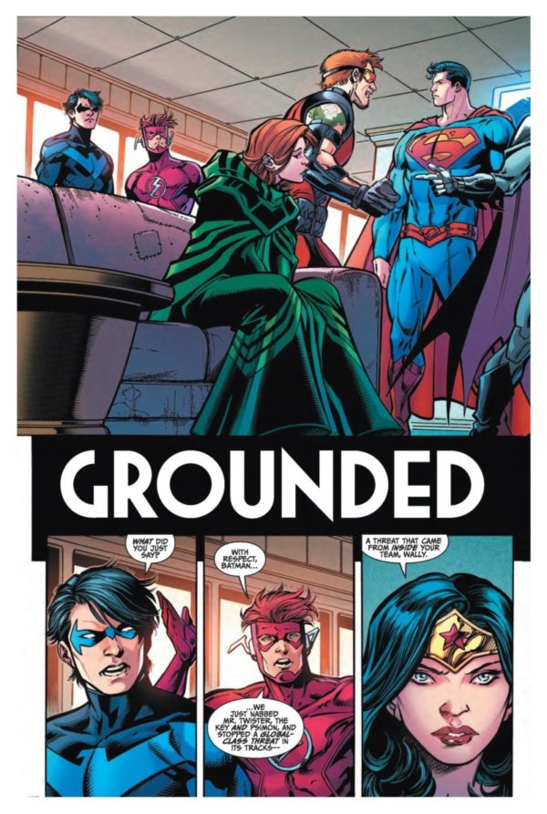 Titans #19 art by Paul Pelletier, Andrew Hennessy, and Adriano Lucas