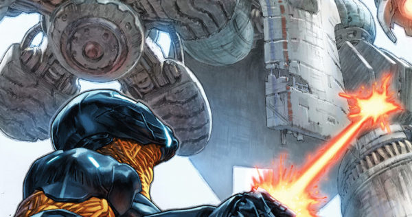 X-O Manowar #11 cover by Lewis Larosa and Diego Rodriguez