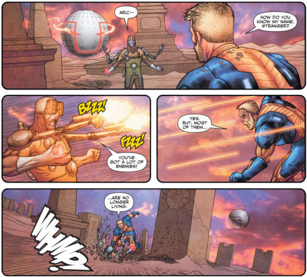 X-O Manowar #11 art by Ryan Bodenheim and Andrew Dalhouse