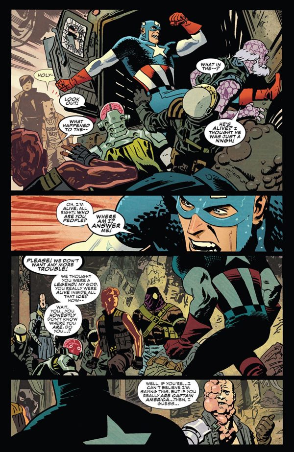 Captain America #698 art by Chris Samnee and Matthew Wilson