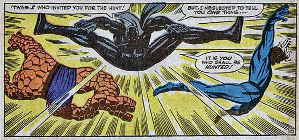 Black Panther from Fantastic Four #52 art by Jack Kirby and Joe Sinnott