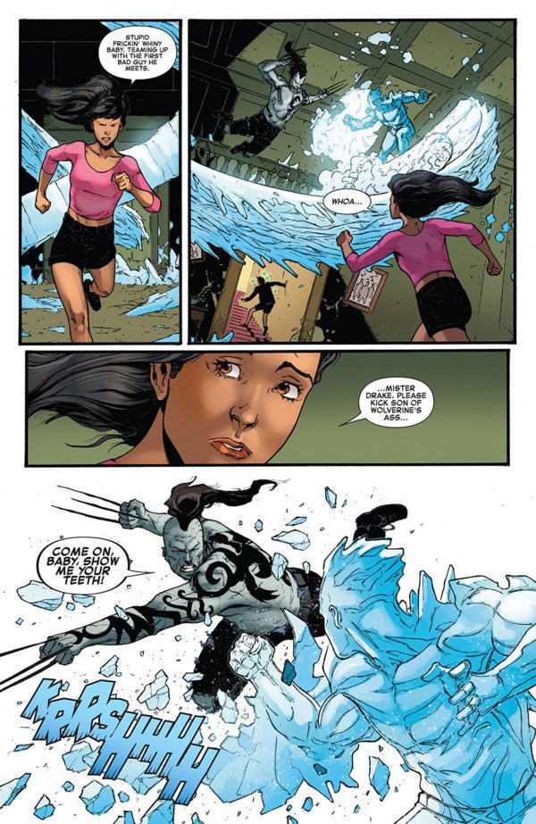 Iceman #10 art by Robert Gill, Ed Tadeo, and Rachelle Rosenberg
