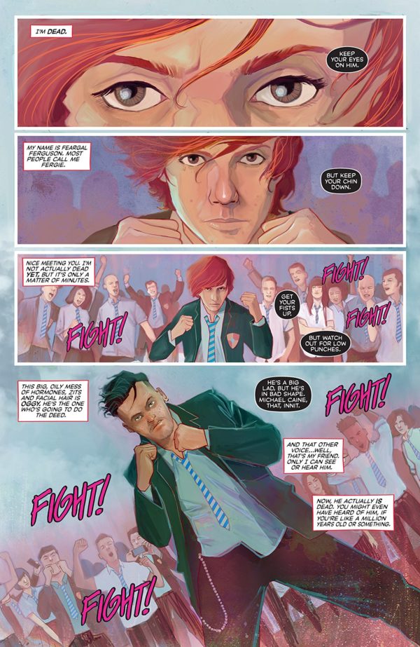 Punks Not Dead #1 art by Martin Simmonds and Dee Cunniffe
