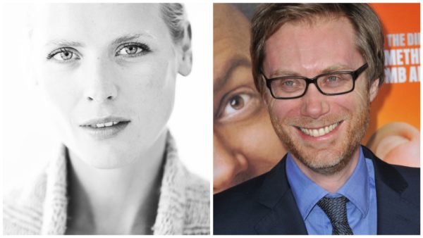 Synnøve Macody Lund and Stephen Merchant