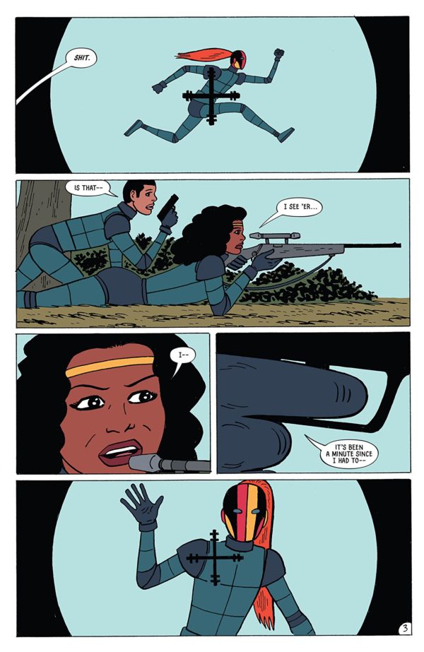 Assassinistas #3 art by Gilbert Hernandez, Rob Davis, and Robin Henley