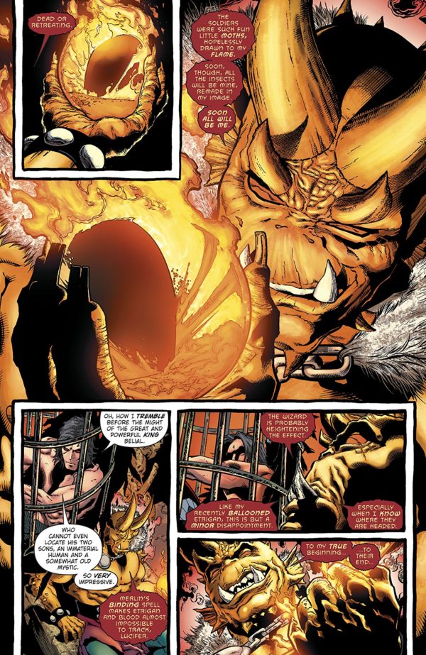 Demon: Hell is Earth #4 art by Brad Walker, Andrew Hennessy, and Chris Sotomayor