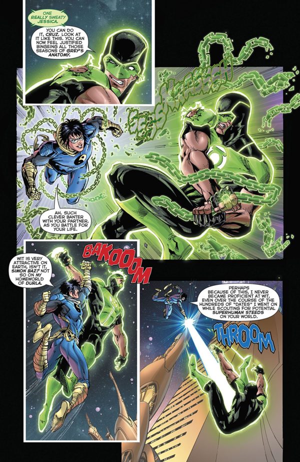 Green Lanterns #43 art by V. Ken Marion, Sandu Florea, and Dinei Ribeiro