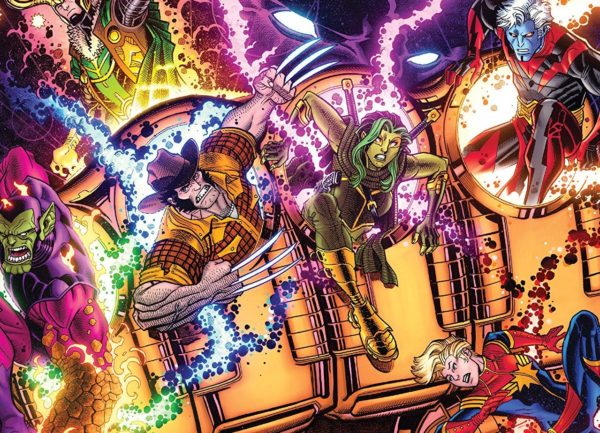 Infinity Countdown #1 cover by Nick Bradshaw and Morry Hollowell