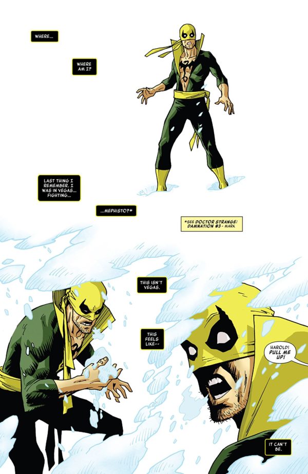 Iron Fist #78 art by Damian Couceiro and Andy Troy