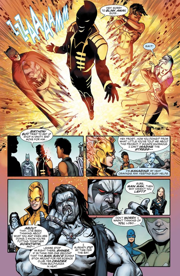 Justice League of America #25 art by Miguel Mendonca, Minkyu Jung, Dexter Vines, and Chris Sotomayor