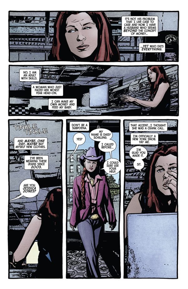 Jessica Jones #18 art by Michael Gaydos and Matt Hollingsworth