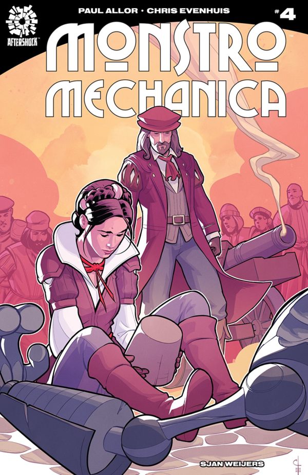 Monstro Mechanica #4 cover by Chris Evenhuis