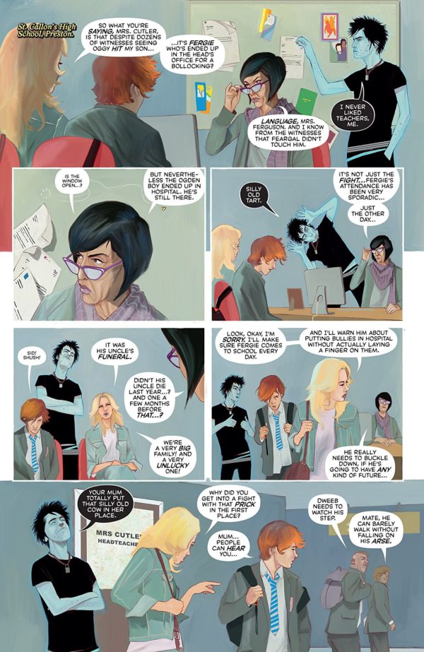 Punks Not Dead #2 art by Martin Simmonds and Dee Cunniffe