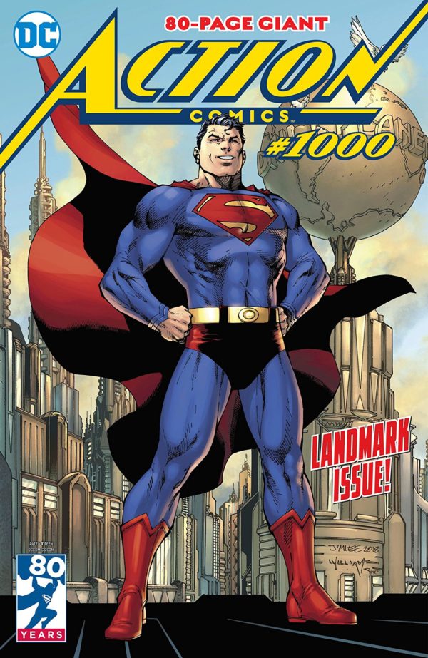 Action Comics #1000 cover by Jim Lee, Scott Williams, and Alex Sinclair