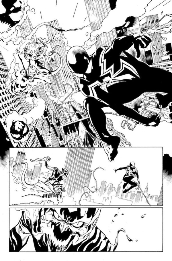 Spider-Man #800 art by Stuart Immonen