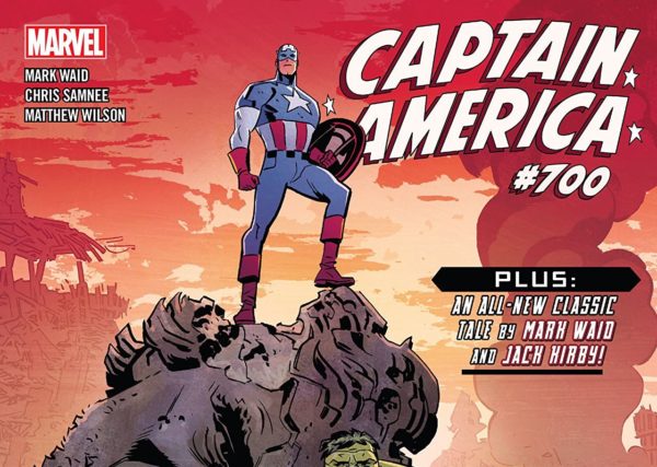 Captain America #700 cover by Chris Samnee and Matthew Wilson