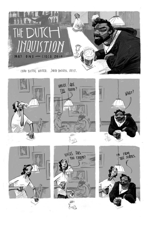 Chad in Amsterdam #1 art by Jared Boggess