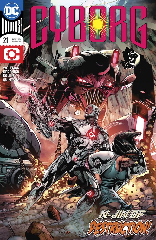 Cyborg #21 cover by Will Conrad and Ivan Nunes