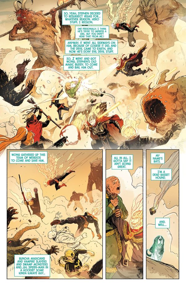 Doctor Strange #388 art by Niko Henrichon and Laurent Grossat