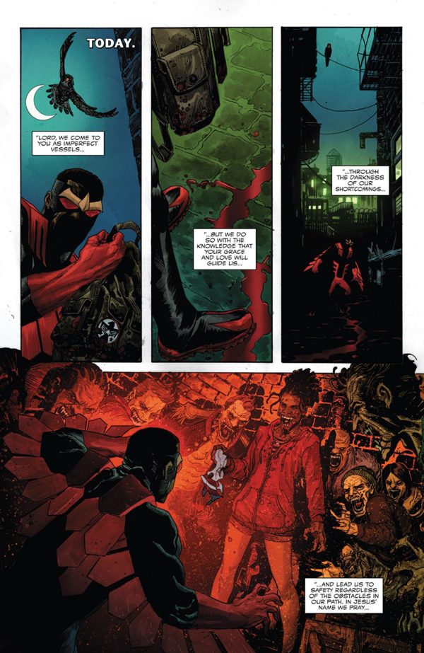 Falcon #7 art by Joshua Cassara and Rachelle Rosenberg