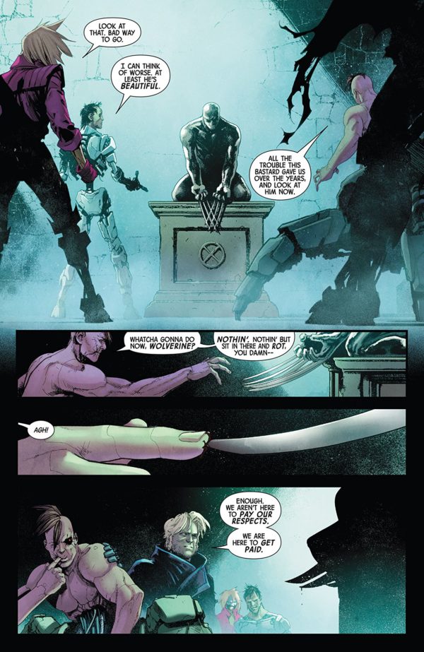 Hunt for Wolverine #1 art by David Marquez and Rachelle Rosenberg