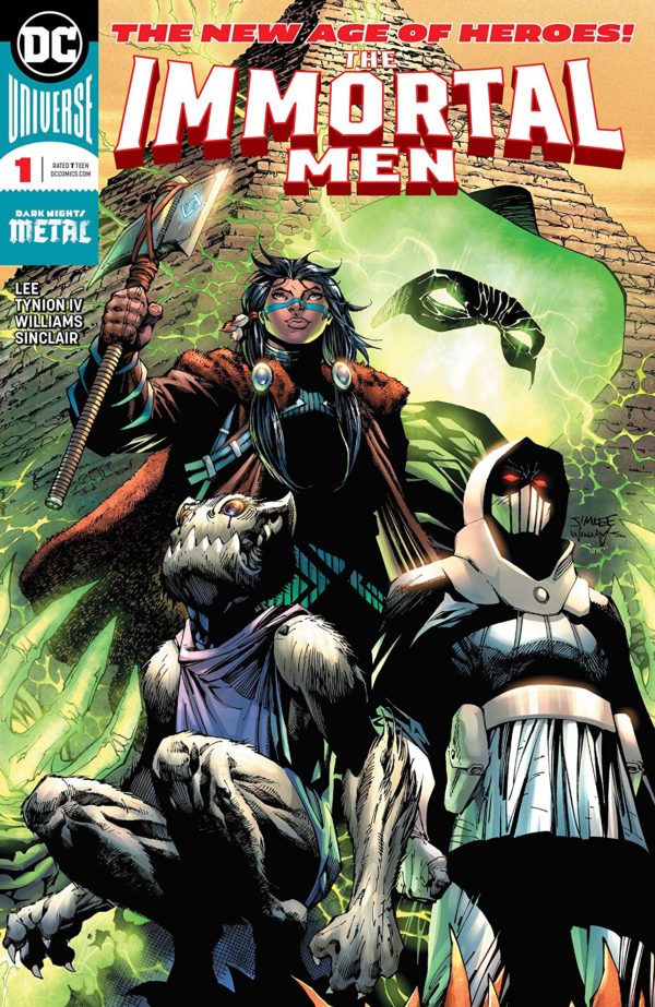 Immortal Men #1 cover by Jim Lee, Scott Williams, and Alex Sinclair