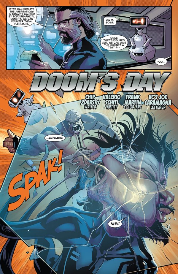 Marvel Two-in-One #5 art by Valerio Schiti and Frank Martin