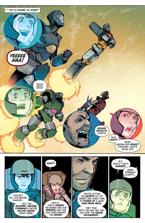 Mech Cadet Yu #8 art by Takeshi Miyazawa and Triona Farrell