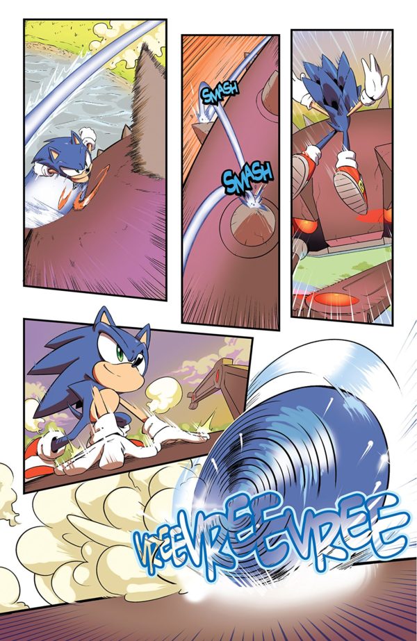 Sonic the Hedgehog #2 art by Adam Bryce Thomas