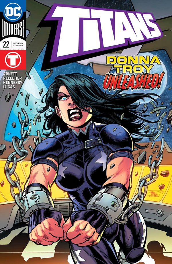 Titans #22 cover by Paul Pelletier, Andrew Hennessy, and Adriano Lucas