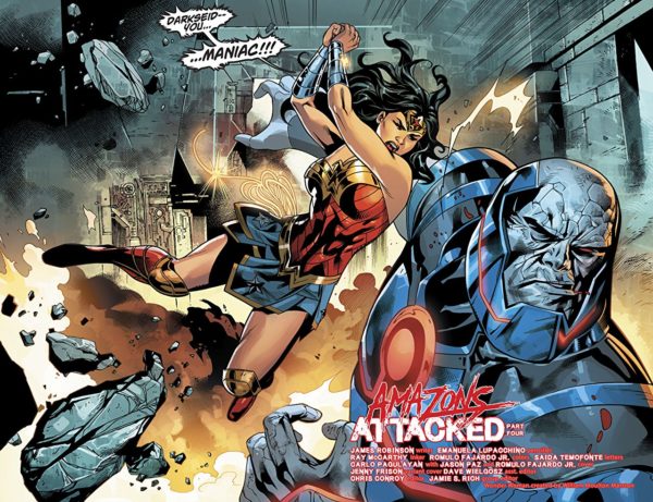 Wonder Woman #44 art by Emanuela Lupacchino, Ray McCarthy, and Romulo Fajardo Jr.