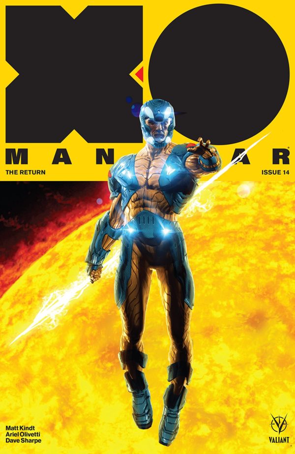 X-O Manowar #14 cover by Kaare Kyle Andrews