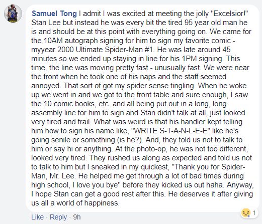 stan lee 4 Fans Heartbroken Over Videos of Stan Lee Having Difficulty at the Silicon Valley Comic-Con