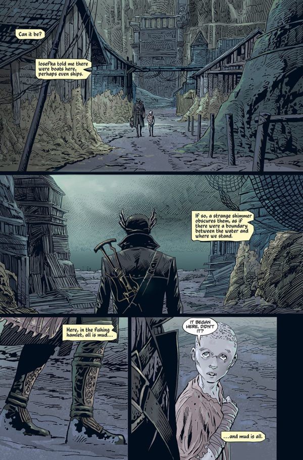 Bloodborne #4 art by Piotr Kowalski and Brad Simpson
