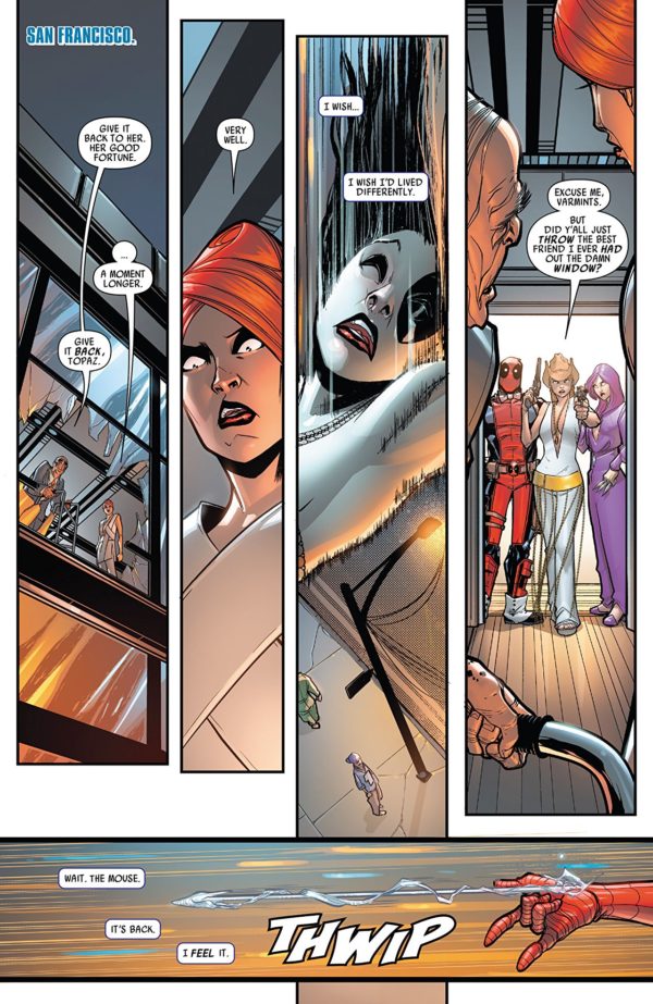 Domino #2 art by David Baldeon and Jesus Aburtov