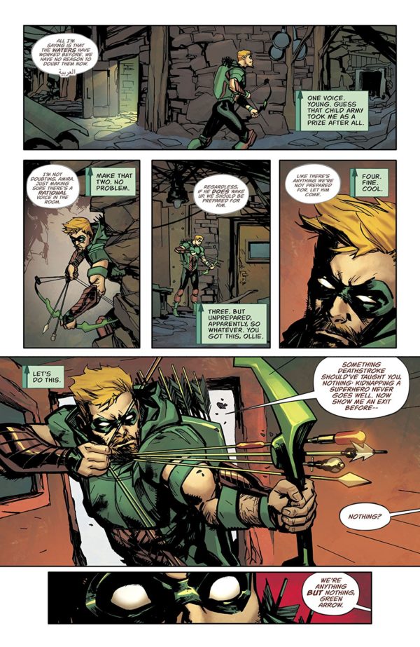 Green Arrow #40 art by Marcio Takara and Marcelo Maiolo