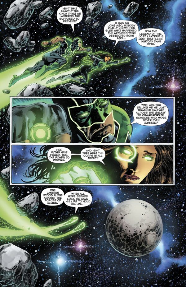 Green Lanterns Annual #1 art by Mike Perkins and Andy Diggle