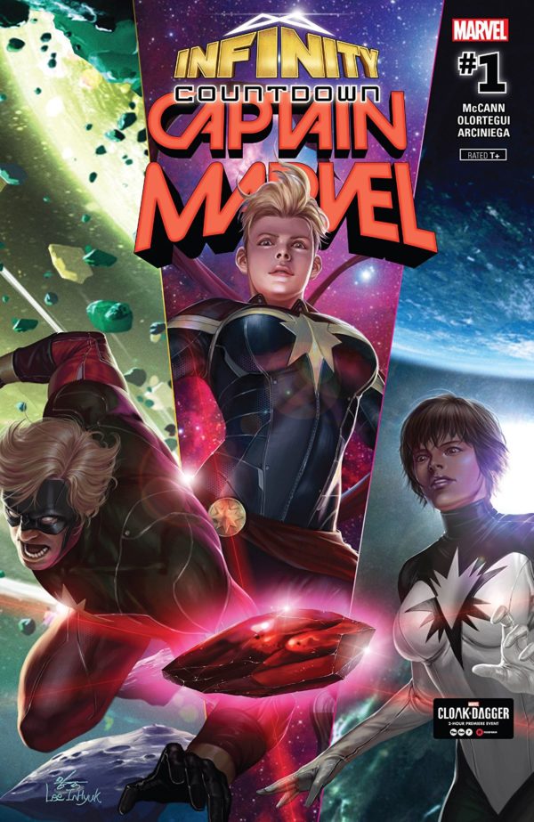 Infinity Countdown: Captain Marvel #1 cover by Inhyuk Lee