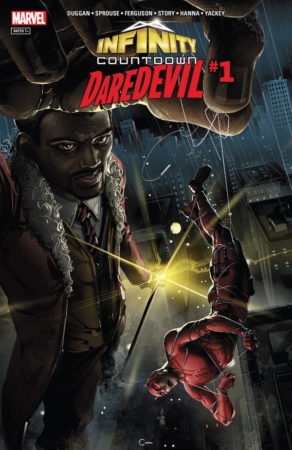 Infinity Countdown: Daredevil #1 cover by Clayton Crain