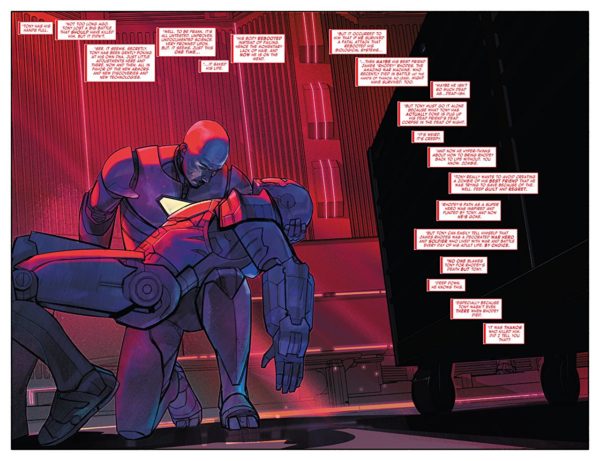 The Invincible Iron Man #600 art by Alex Maleev