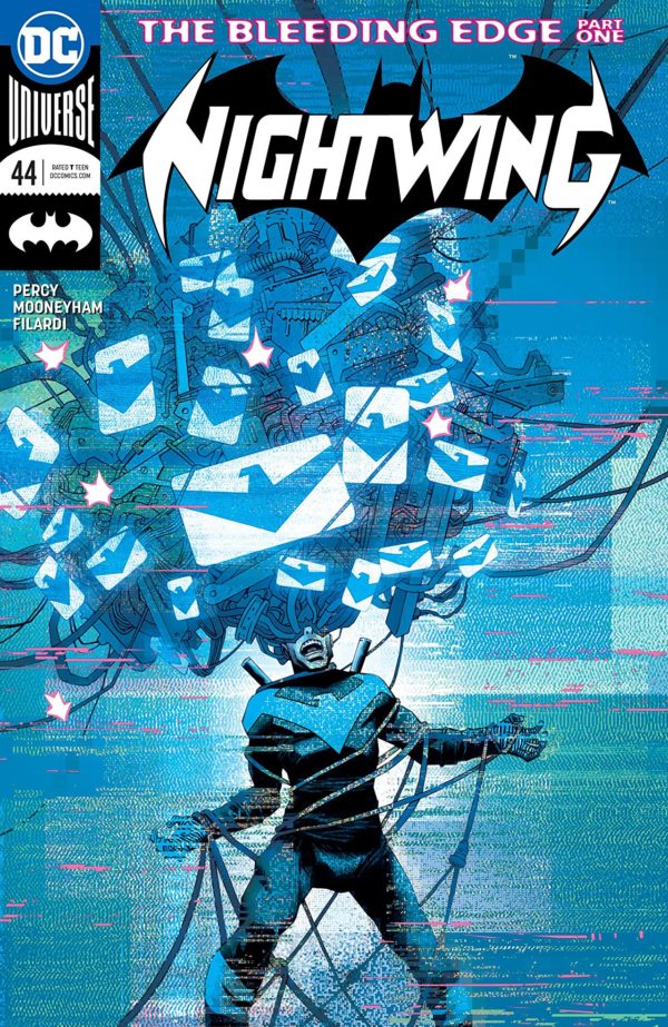 Nightwing #44 cover by Declan Shalvey and Jordie Bellaire