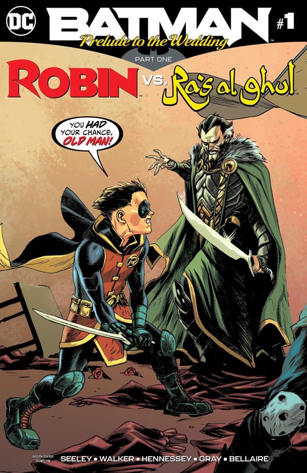 Batman Prelude to the Wedding #1: Robin vs. Ras al Ghul cover by Rafael Albuquerque and Dave McCaig