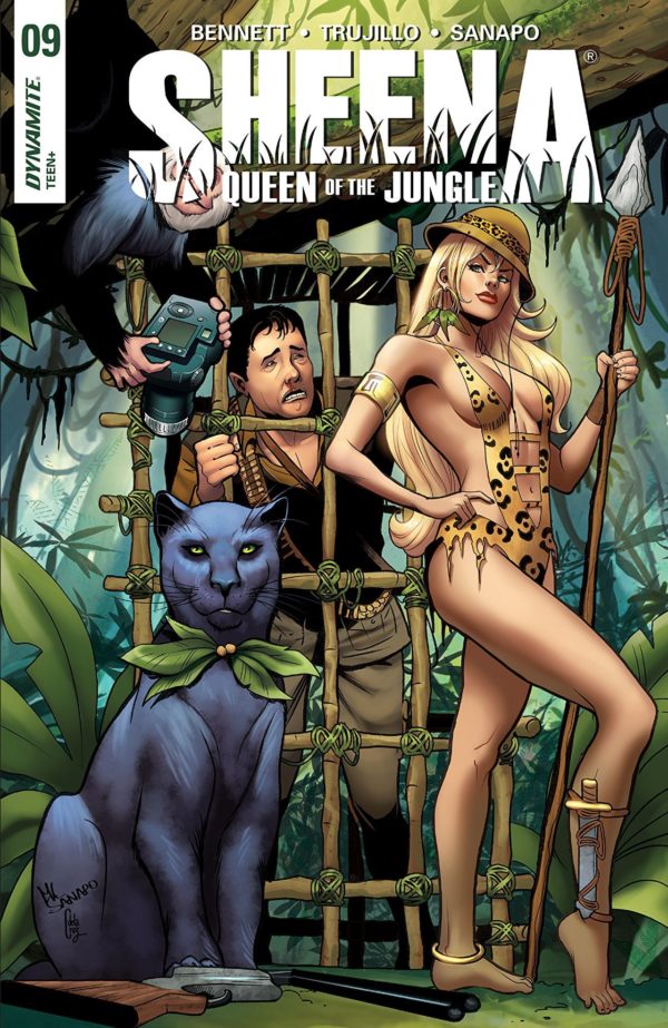 Sheena, Queen of the Jungle #9 cover by Maria Sanapo and Ceci de la Cruz