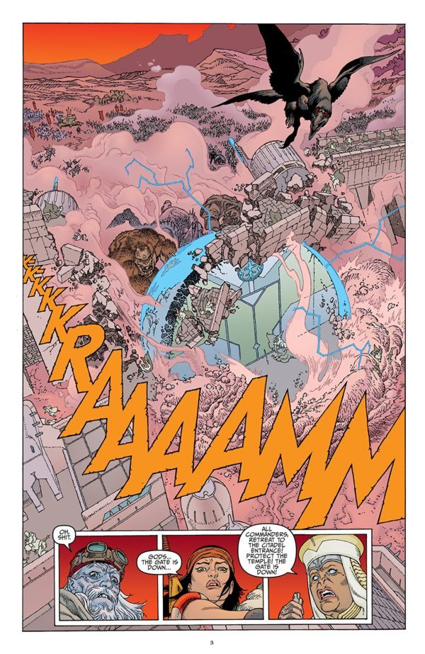 Sword of Ages #4 art by Gabriel Rodriguez and Lovern Kindzierski