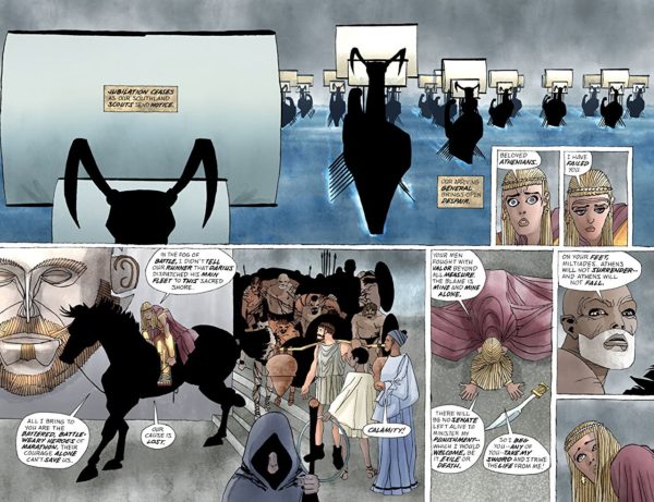 Xerxes #2 art by Frank Miller and Alex Sinclair