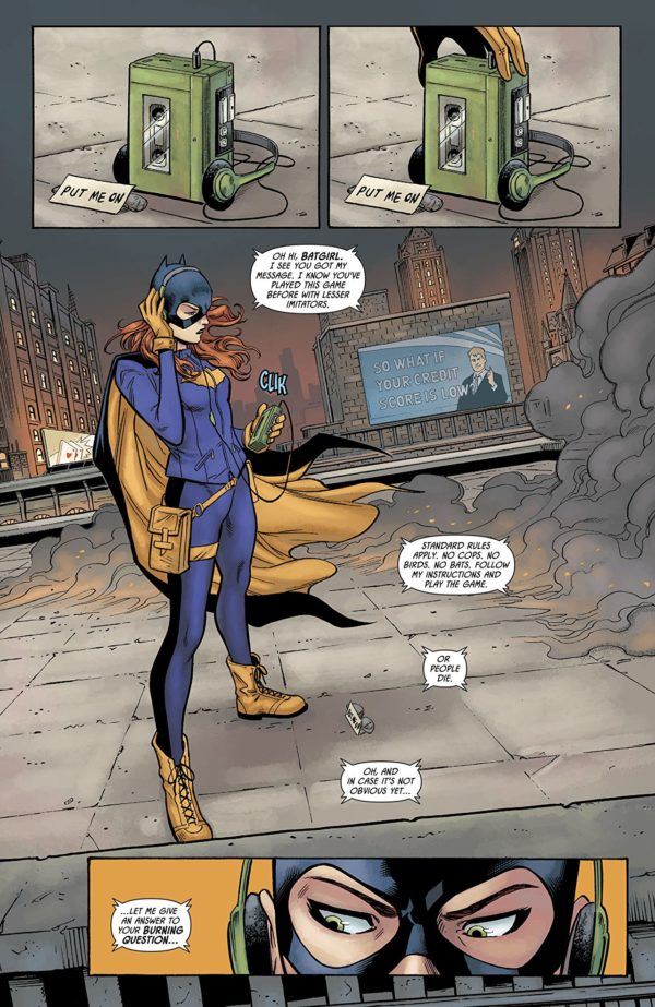Batgirl vs. the Riddler #1 art by Minkyu Jung, Jose Marzan Jr., and Jordie Bellaire