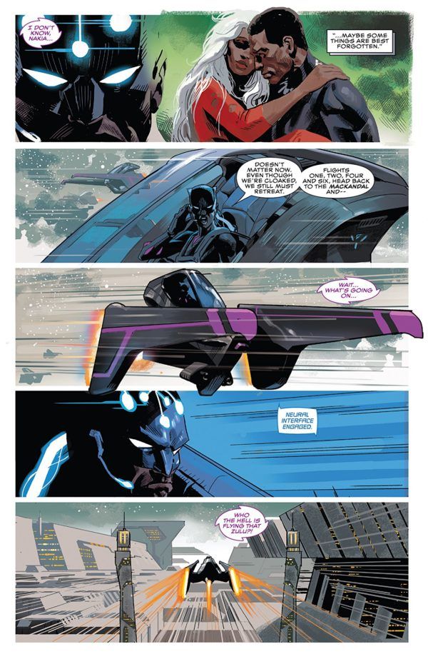 Black Panther #2 art by Daniel Acuna