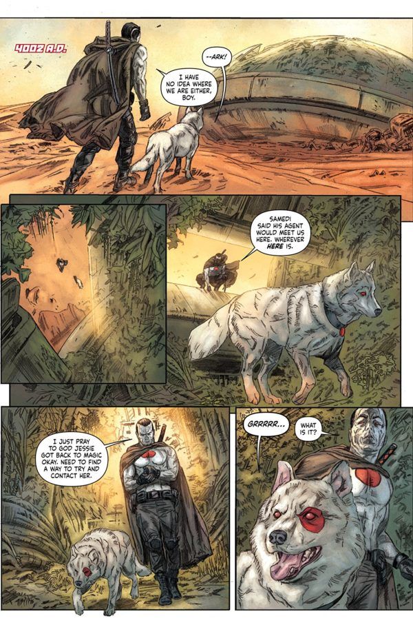 Bloodshot Salvation #10 art by Doug Braithwaite and Jordie Bellaire